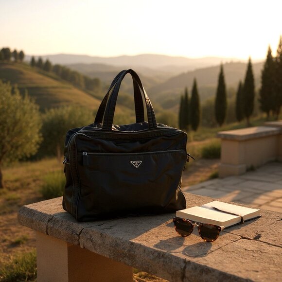 Prada Carry-On Bag Weekender Triangle - Picture 7 of 12